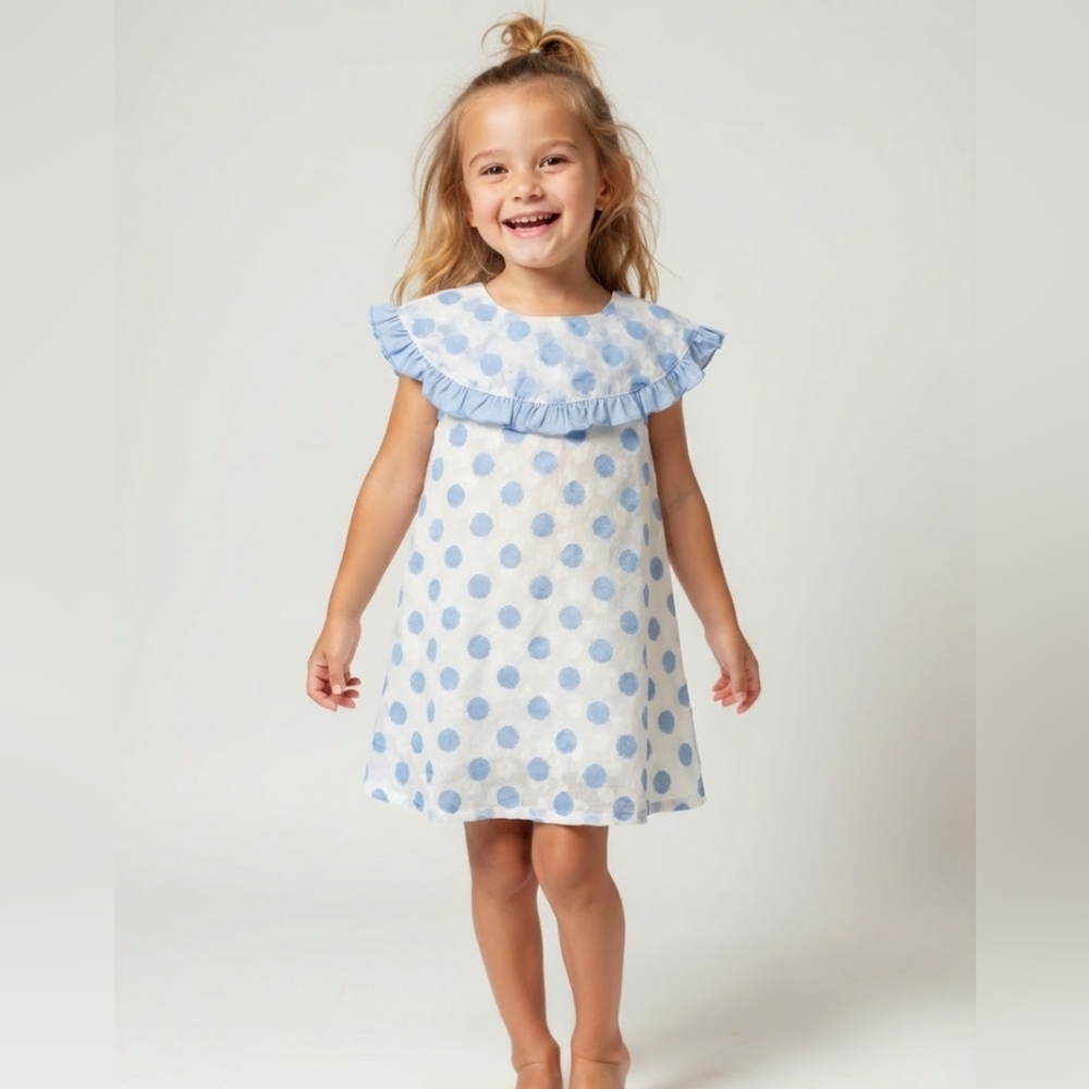 Doe a Dear Polka-Dot Overlay Dress